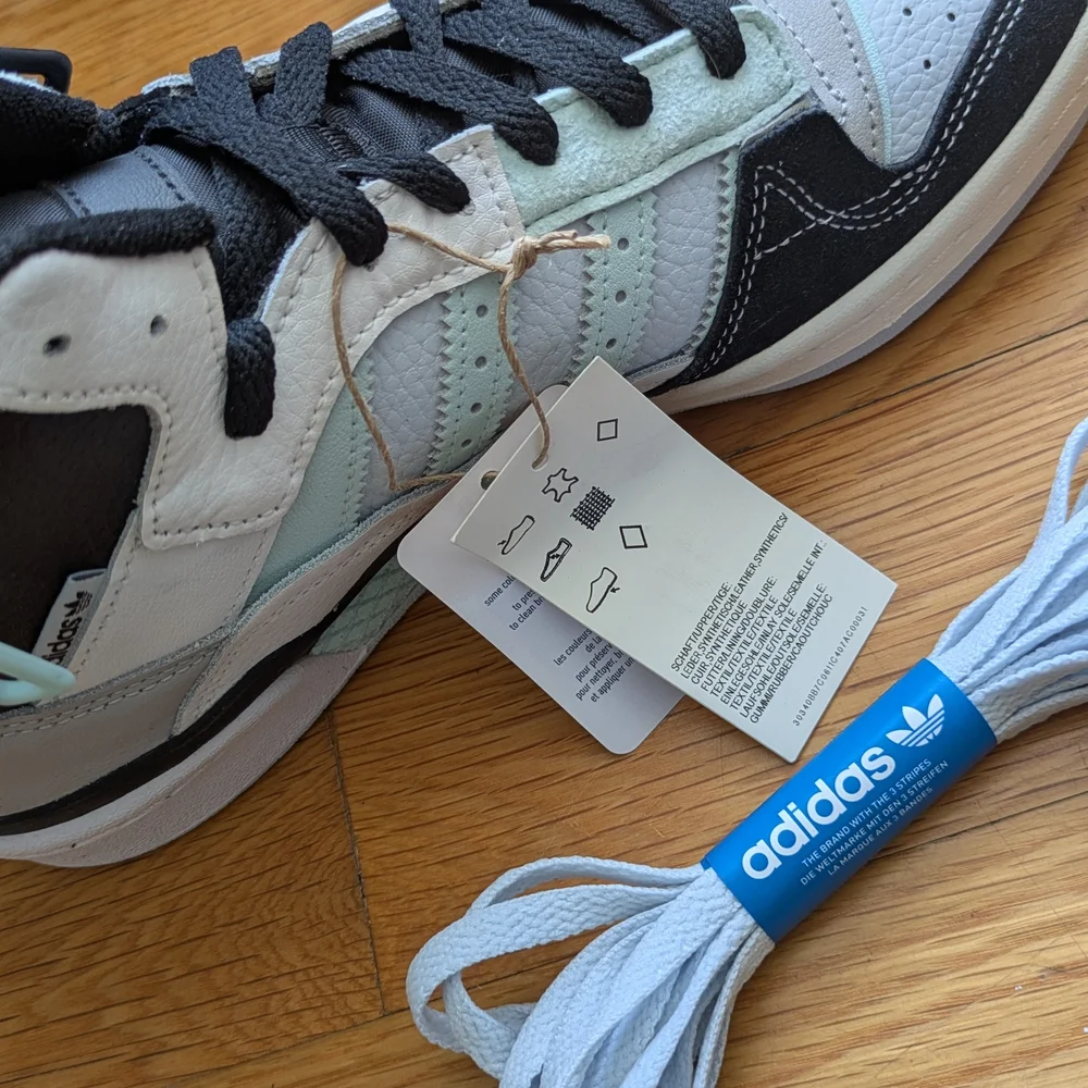 Adidas Forum Exhibit Mid Black and White Shoes - Picture 3 of 7